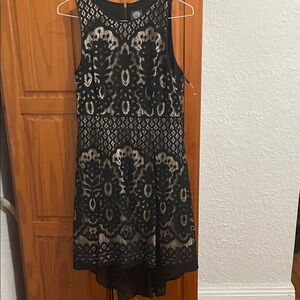 Vince Camuto sz 12 high/low elegant lace type dress, holiday, party